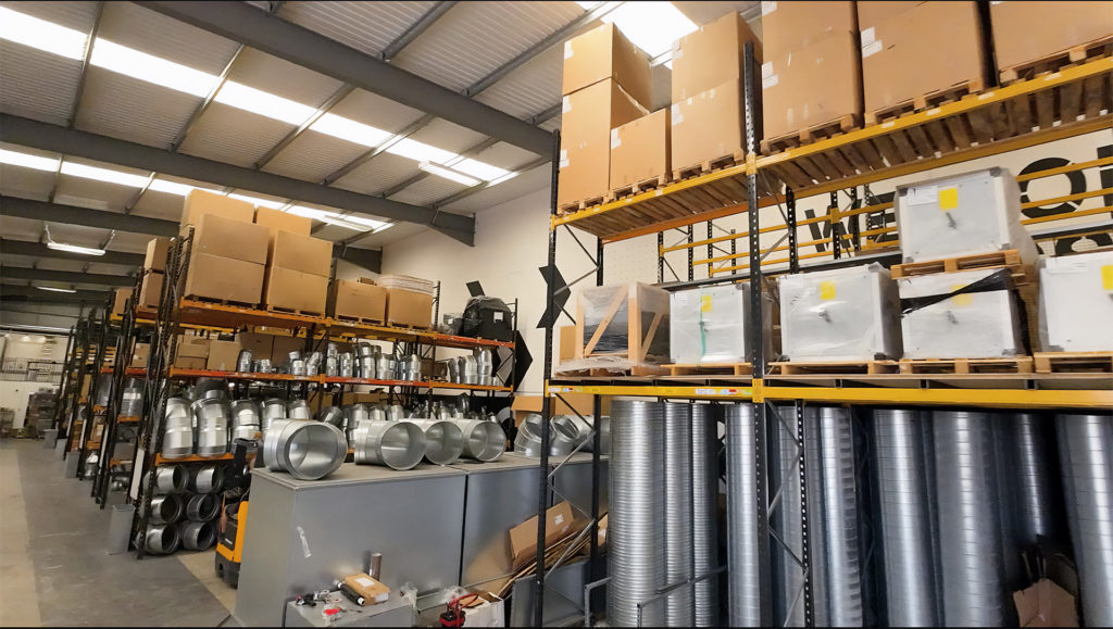 VentDirect large warehouse of stock